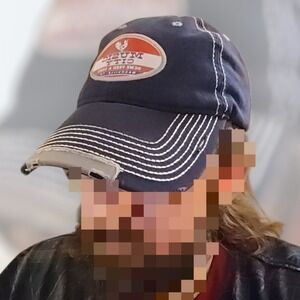 Music City Acme Feed & Seed Hat Nashville Distressed Cap America Blue Adjustable